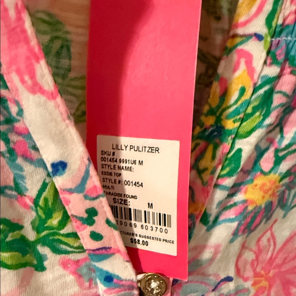 Lilly Pulitzer Vibrant Floral Sleeveless Top - Picture 3 of 4